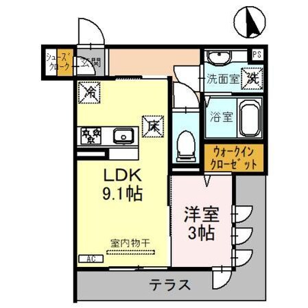 ラルジュ飯塚（高崎市飯塚町）の物件間取画像